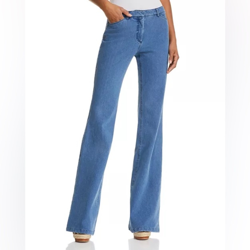 Theory Light Blue Wide Leg Jeans